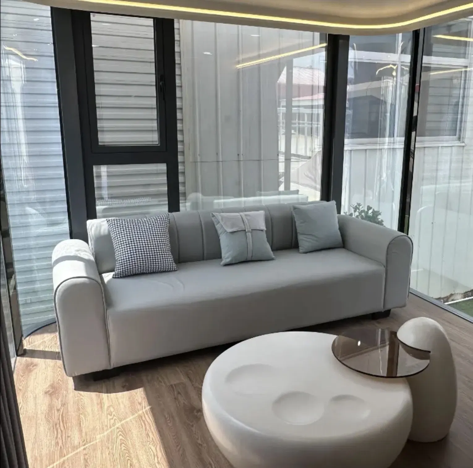 Casa Móvil Pequeña de Resort, Casa Modular Moderna, Casas Prefabricadas, Casa Cápsula, Villa de Acero Ligero