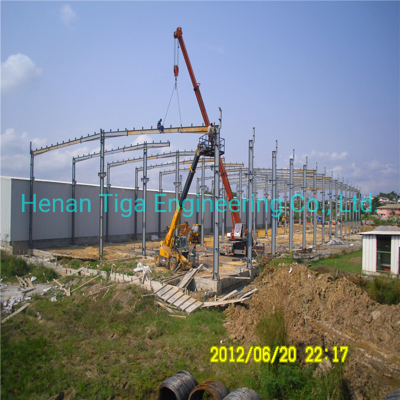 Construcción Casa Moderna de Estructura de Acero Prefabricada con Marco Ligero