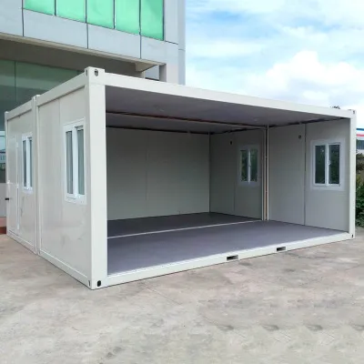 Oficina portátil fácil de instalar y plegable para uso temporal en áreas de construcción