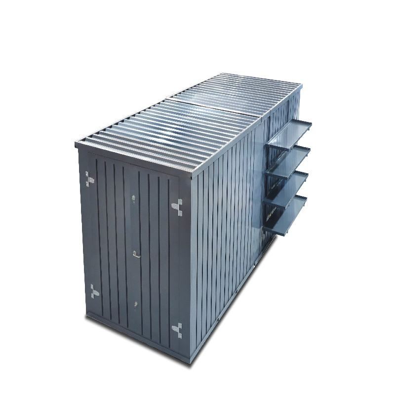 Contenedor de oficina prefabricado Flatbox, contenedor de almacenamiento portátil, oficina portátil