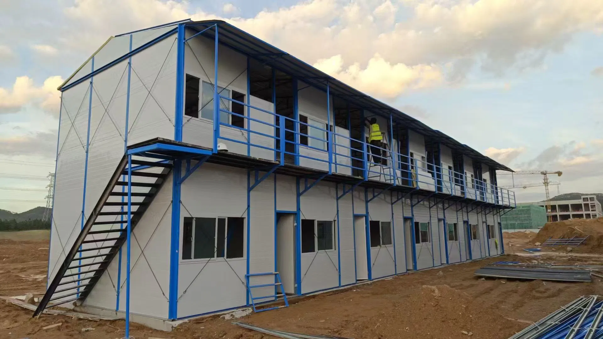 Estructura de acero ligero modular prefabricada