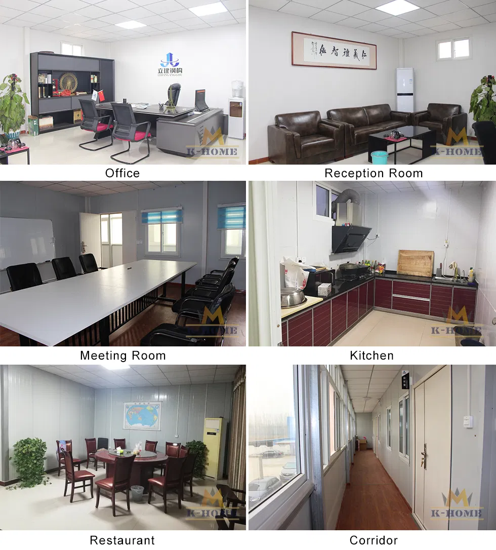 Oficina modular portátil de construcción personalizada de varios pisos desmontable