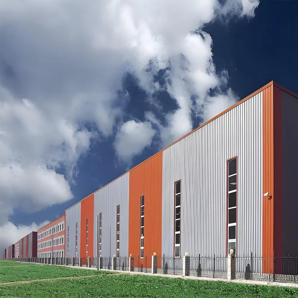 Construcción de Edificio de Estructura de Acero Prefabricado para Almacén, Taller Metálico, Edificio Prefabricado