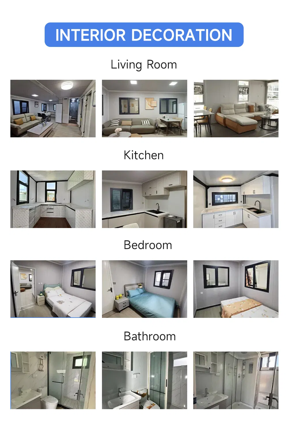 Casa Contemporánea 20FT/40FT Expandible para Vivienda Móvil Uso Hotelero Acero
