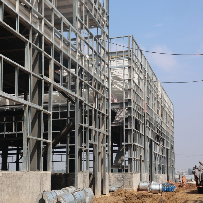 Planta de procesamiento Torre de oficinas comerciales con diseño de múltiples pisos Casa de oficinas de acero prefabricado