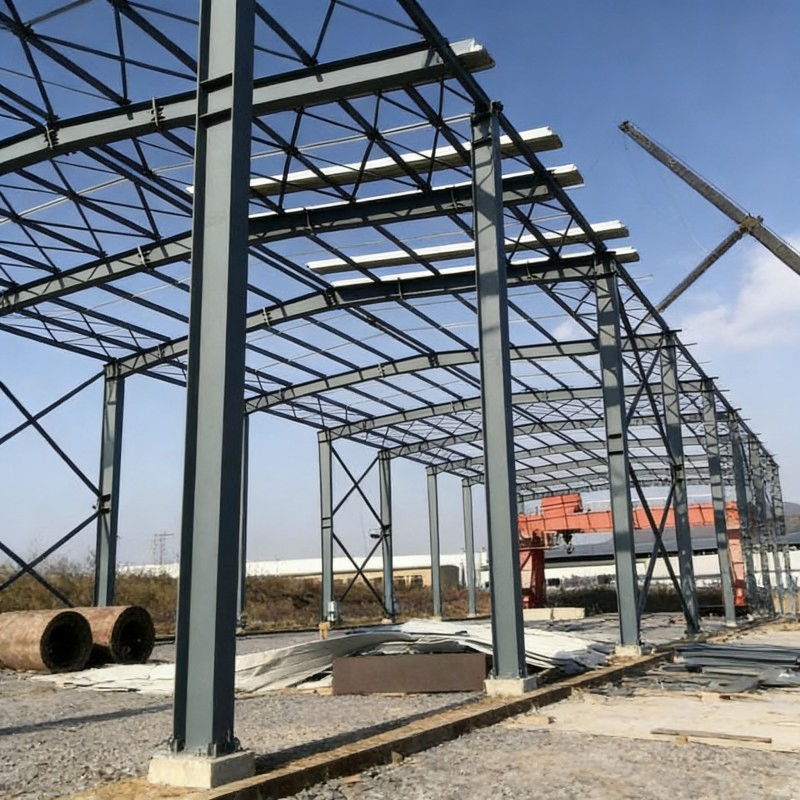 Taller de Xyss Industria Alimentaria y Química Estructura de Acero Taller / Almacén Prefabricado de Acero