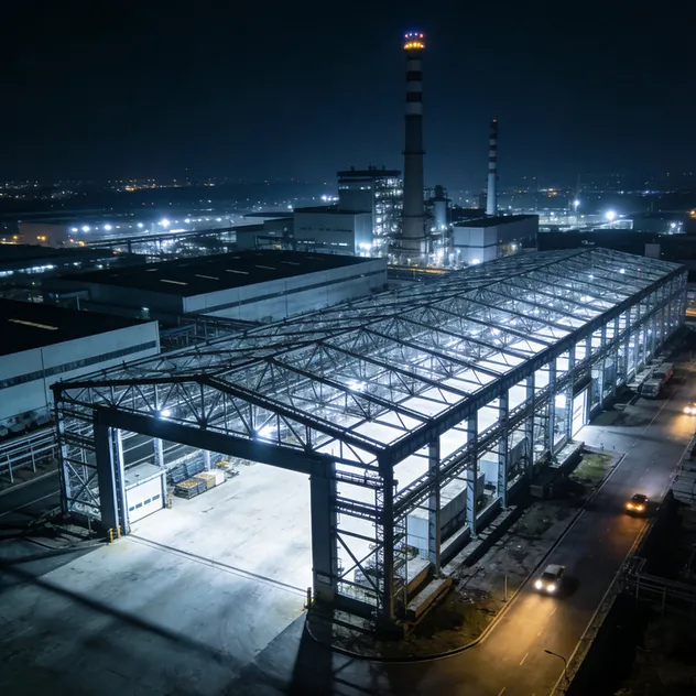 Estructura de acero prefabricada industrial