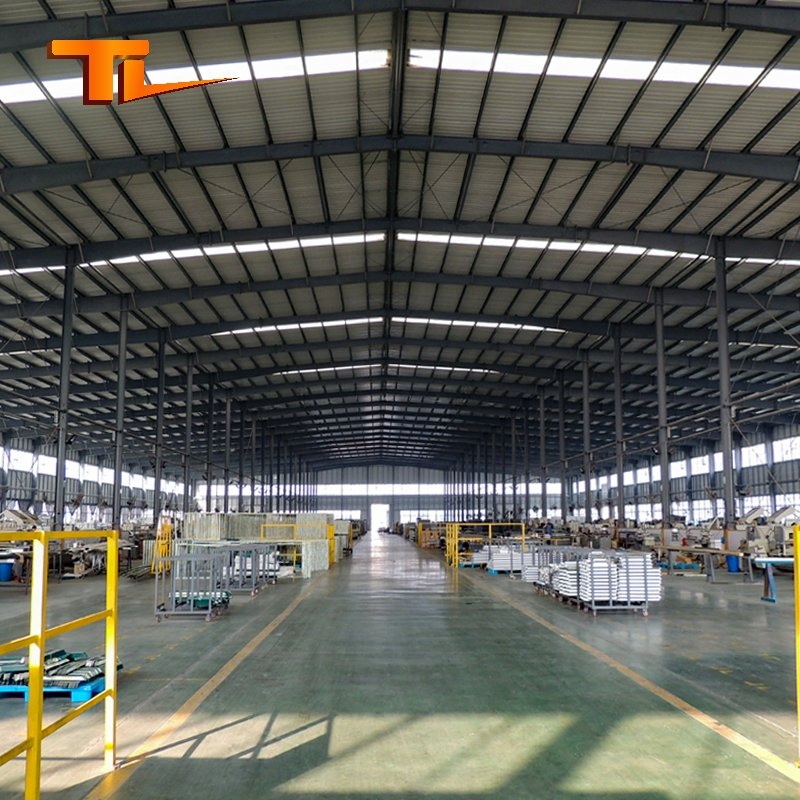 Fabricante confiable de estructuras de acero en China, vigas H para naves industriales prefabricadas, edificios de almacenamiento y instalaciones de talleres. Estructura de acero para almacenes