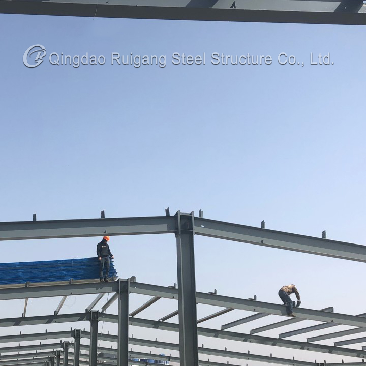 Edificio de almacén industrial ligero prefabricado de estructura de acero profesional, taller de marco metálico para la industria, edificio de compras prefabricado, almacén