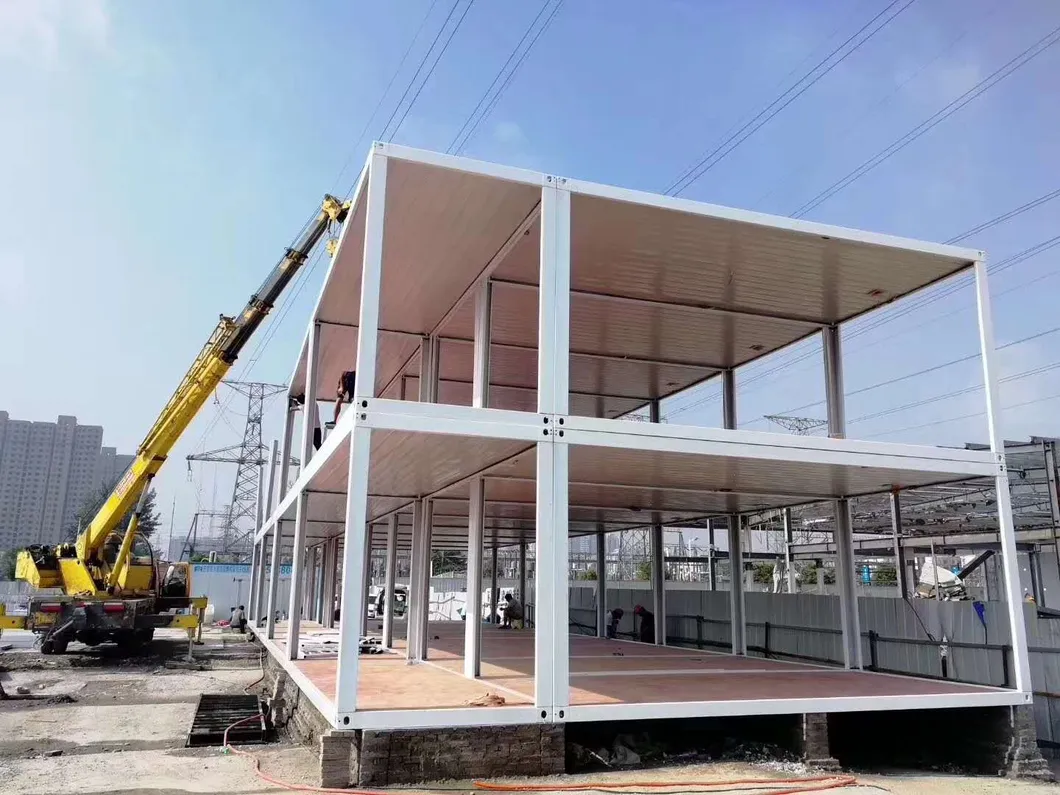 Oficina portátil fácil de instalar y plegable para uso temporal en áreas de construcción