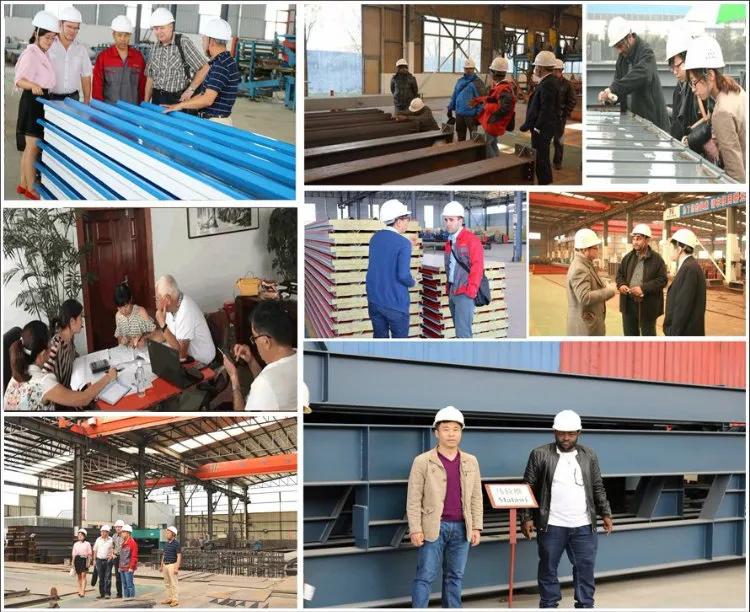 Estructura de acero industrial almacén taller de acero para construcción de fábricas