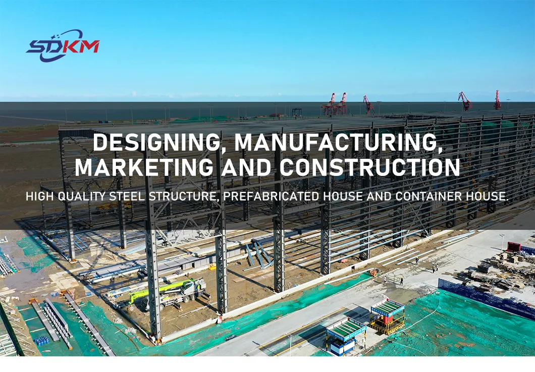 Estructura industrial de acero personalizada para taller de metal galvanizado prefabricado