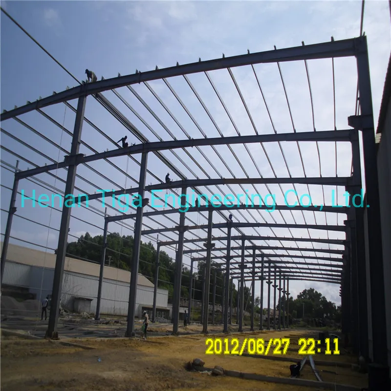 Construcción Casa Moderna de Estructura de Acero Prefabricada con Marco Ligero