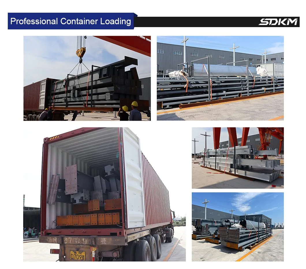 Preparación para el transporte marítimo de estructura de acero