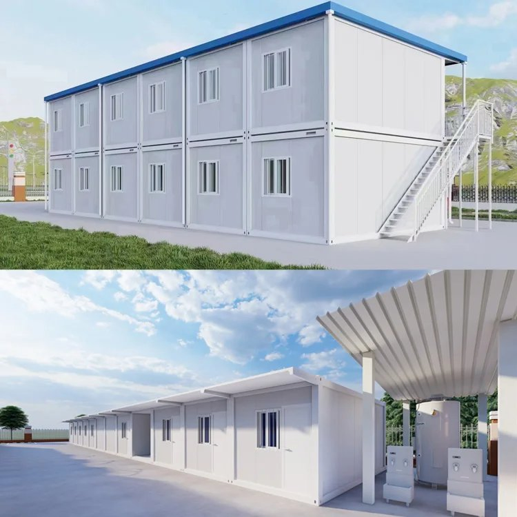 Casa prefabricada moderna y económica, estructura de acero atornillada, marco modular, casas modulares portátiles, casas transportables, casa contenedor, oficina contenedor