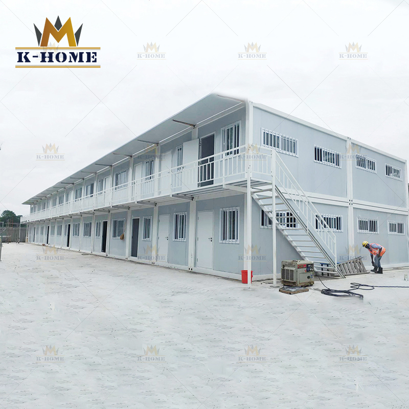 Cabañas modulares portátiles, campamento temporal remoto para trabajadores, unidades de alojamiento prefabricadas