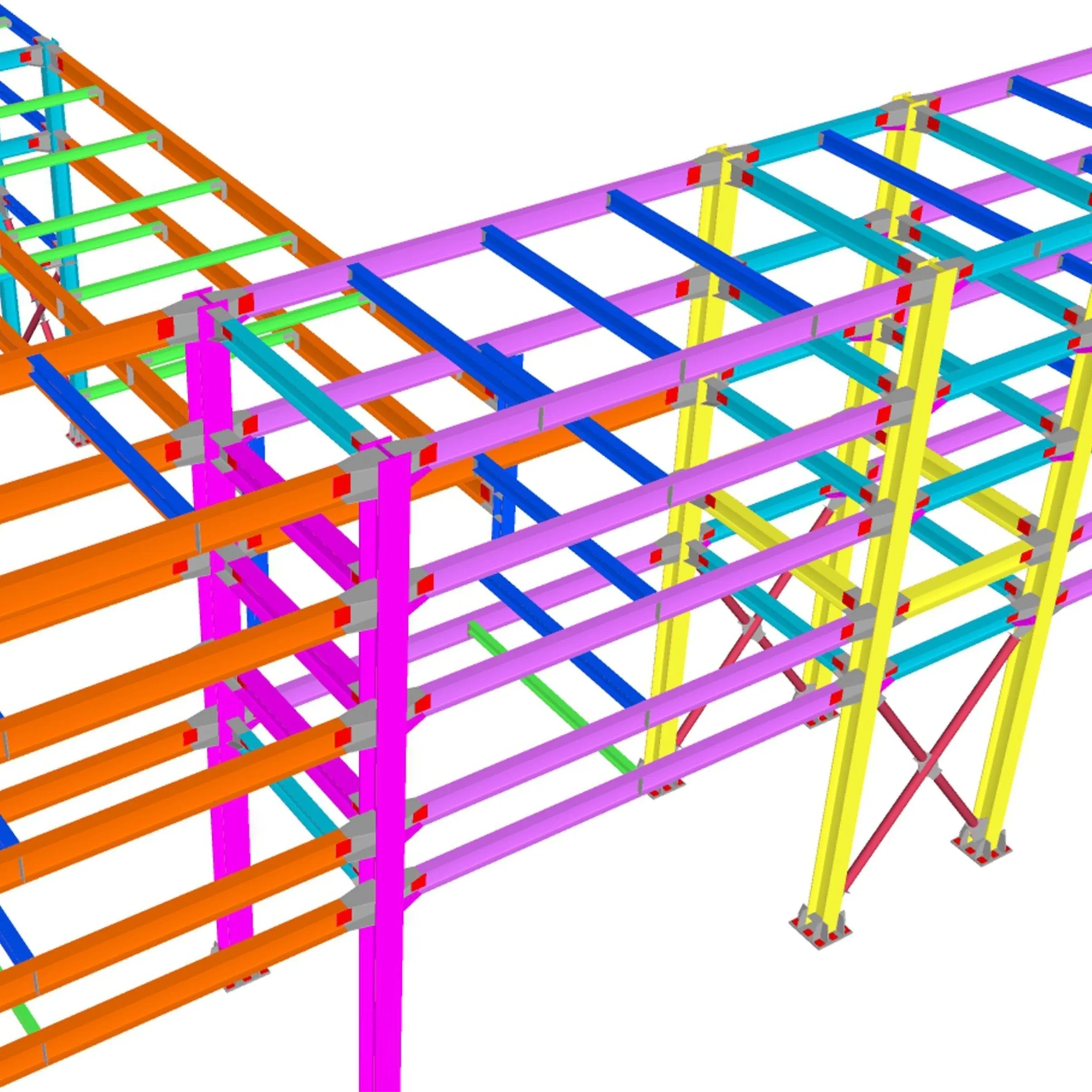 Instalación Rápida de Estructura de Acero Ligero Prefabricada para la Construcción de Estructura de Marco de Acero para Soporte de Plataforma de Equipos de Taller de Acero