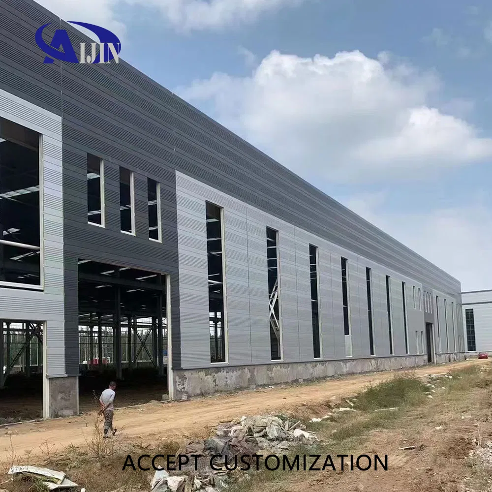 Estructura de acero de ingeniería edificio de acero prefabricado almacén industrial