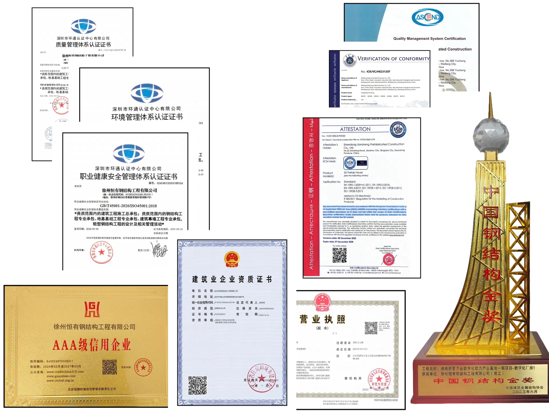 Certificaciones oficiales