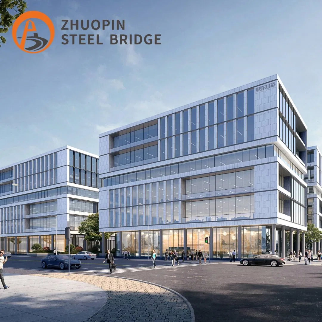 Edificio de acero pintado industrial / Taller de estructura de acero certificado por AWS / Planta de almacén de acero edificio de estructura de acero