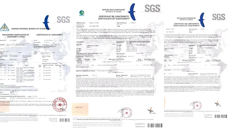 Certificados de calidad internacionales