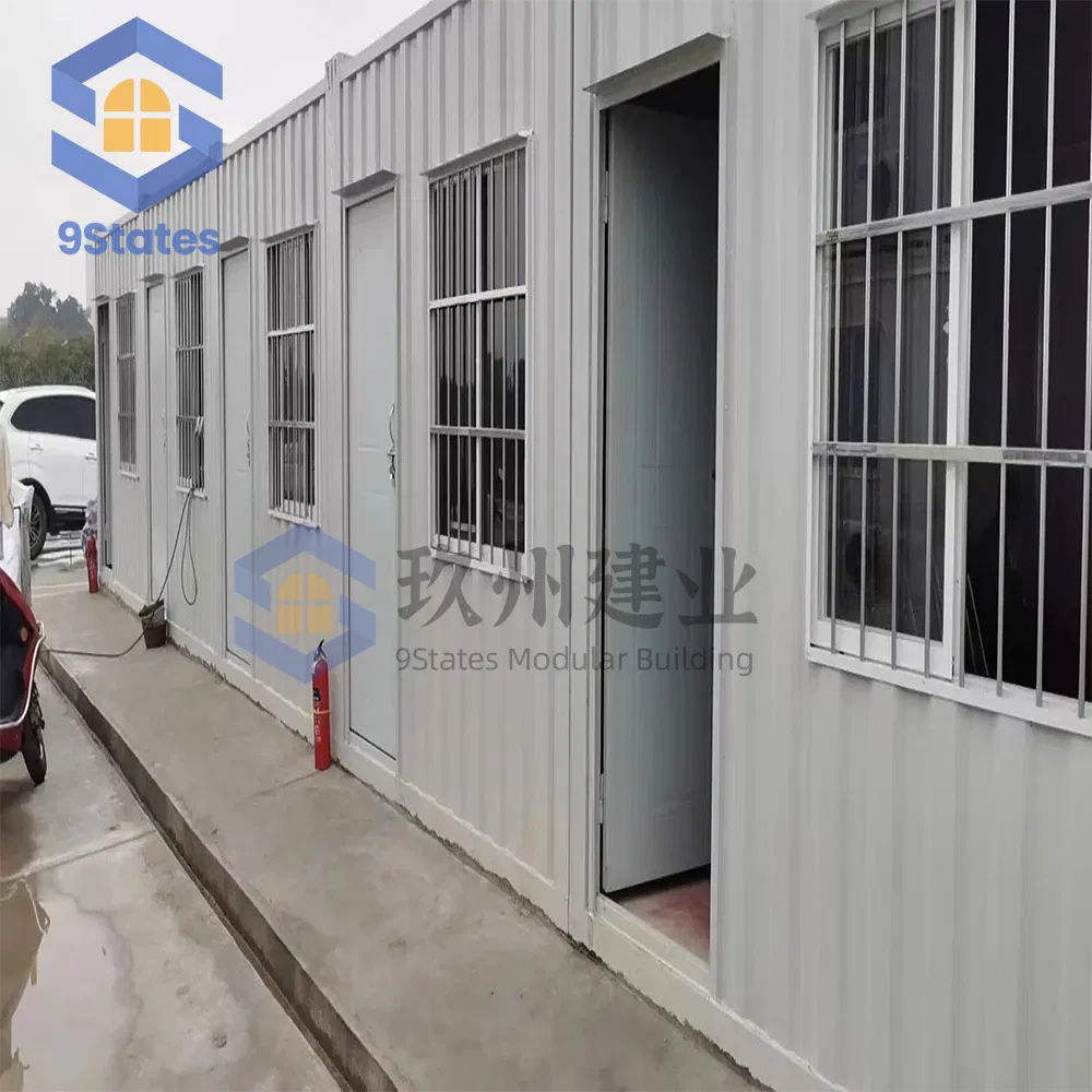 Unidad de campamento para trabajadores de acero impermeable y de fácil montaje para la construcción de carreteras en Tailandia