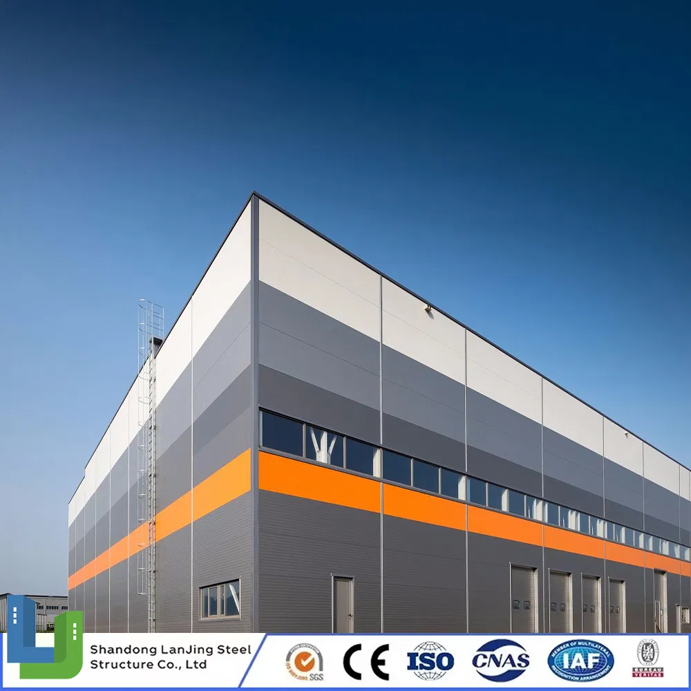 Planta de edificio de estructura de acero de alta gama, taller prefabricado para la industria