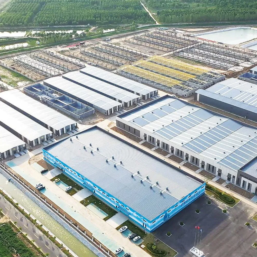 Sistema de Almacenamiento Industrial Galvanizado Duradero con Estructura de Acero Diseño Personalizado Estructura de Acero Prefabricada Almacén con Diseño Personalizado para Almacenamiento Multipropósito