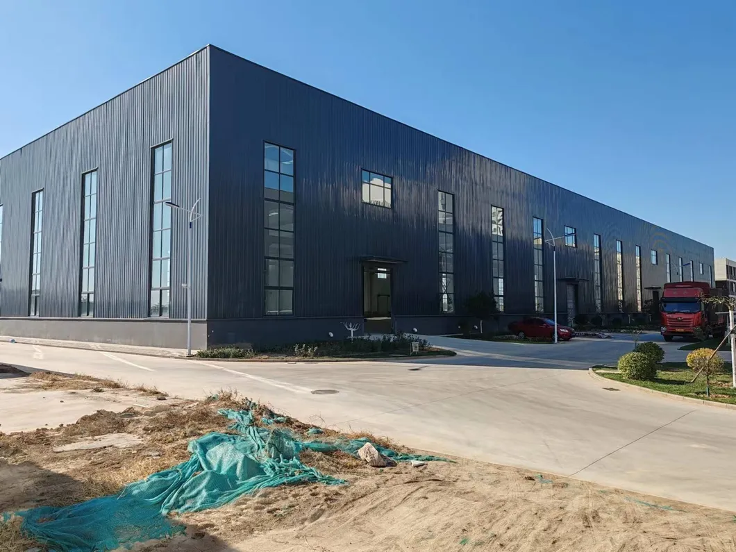 Edificio industrial con estructura de acero