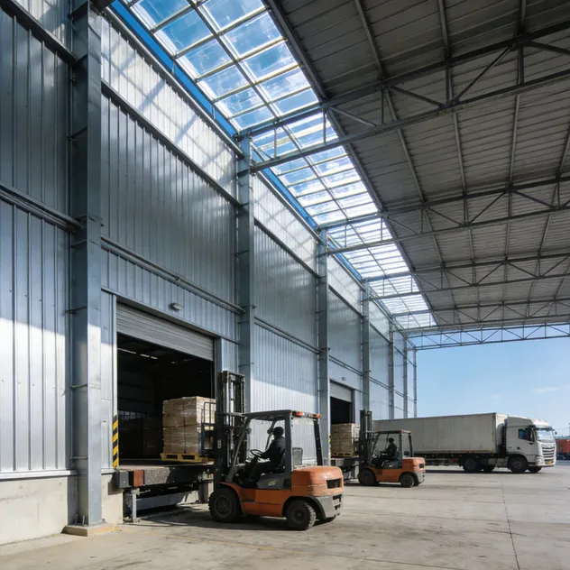 Estructura de acero prefabricada industrial