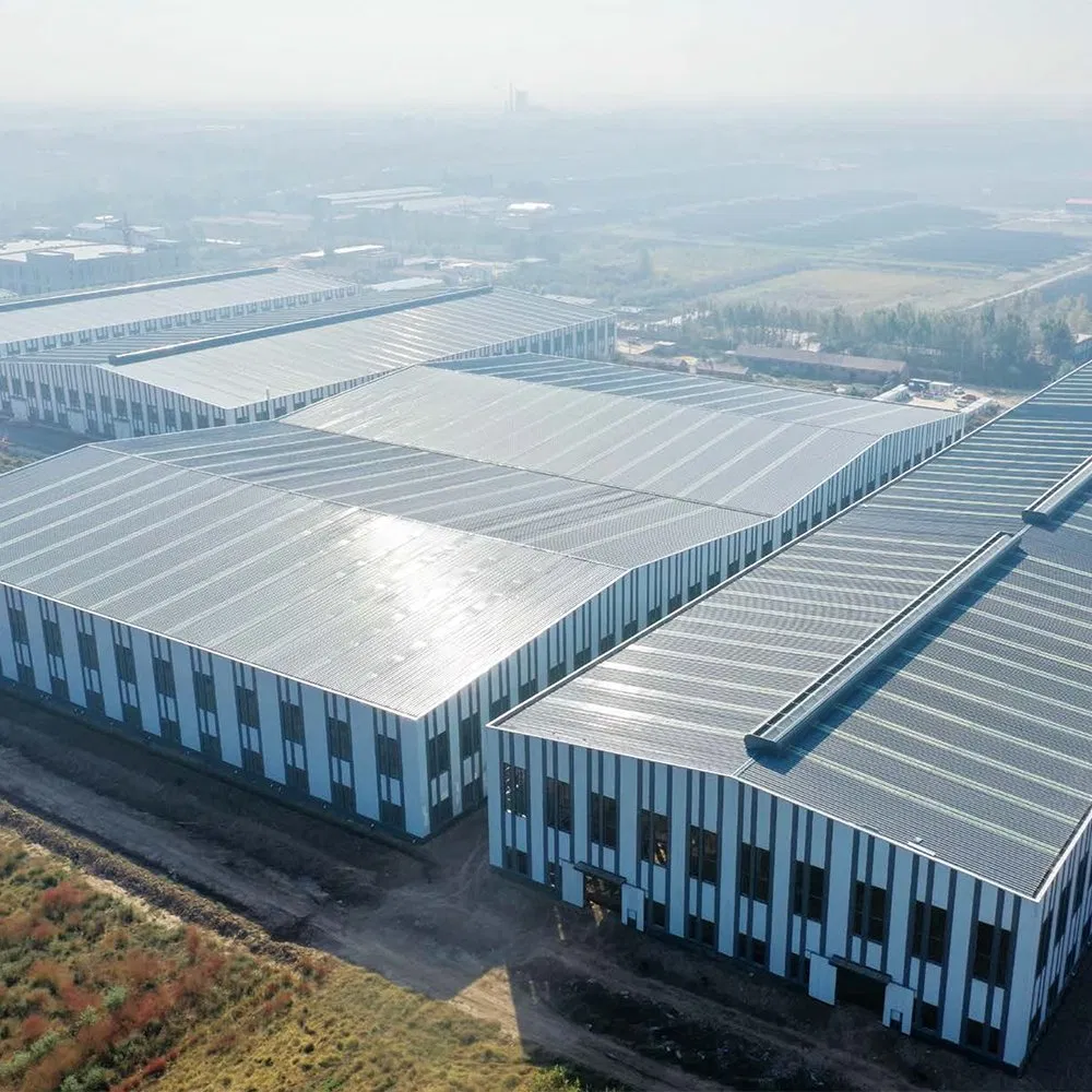 Sistema de Almacenamiento Industrial Galvanizado Duradero con Estructura de Acero Diseño Personalizado Estructura de Acero Prefabricada Almacén con Diseño Personalizado para Almacenamiento Multipropósito