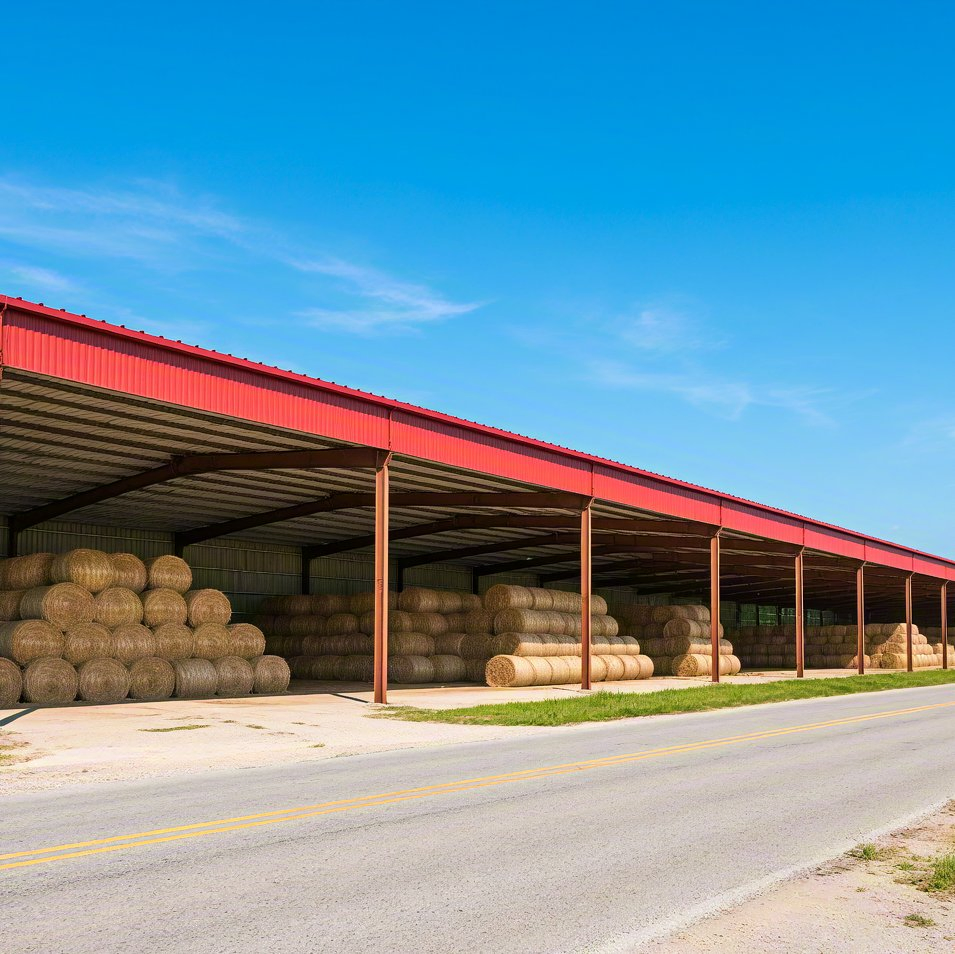 Edificios modernos comerciales, edificio prefabricado, casa prefabricada, edificio de estilo granja con estructura de acero ligero, cobertizos, industria, almacén de estructura de acero