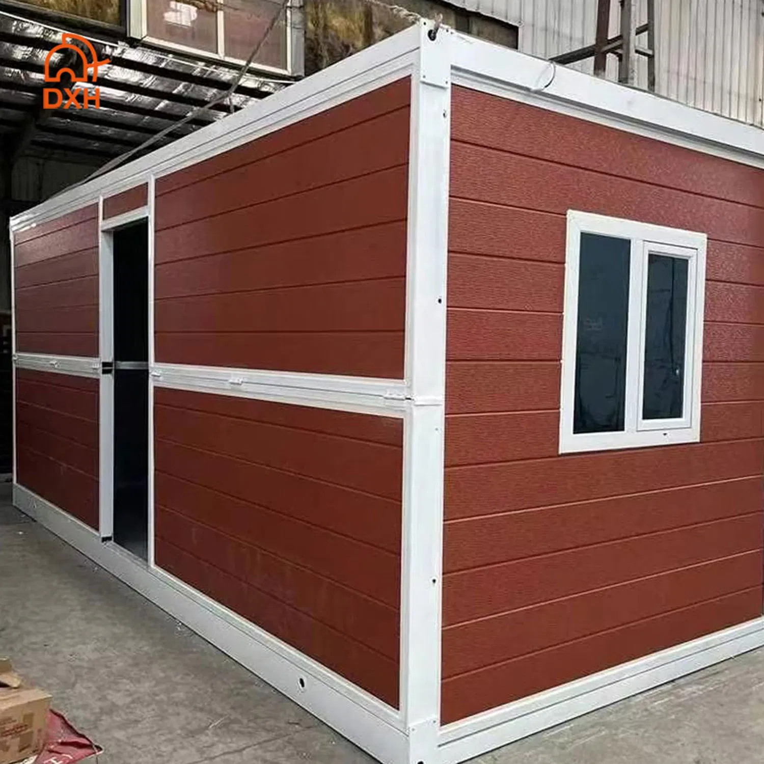 Dxh 20 Almacenamiento de pies Casa de vida Sala de energía Campamento de refugiados Plegable Personalizado Comercial Colapsable Rent Container Casa móvil