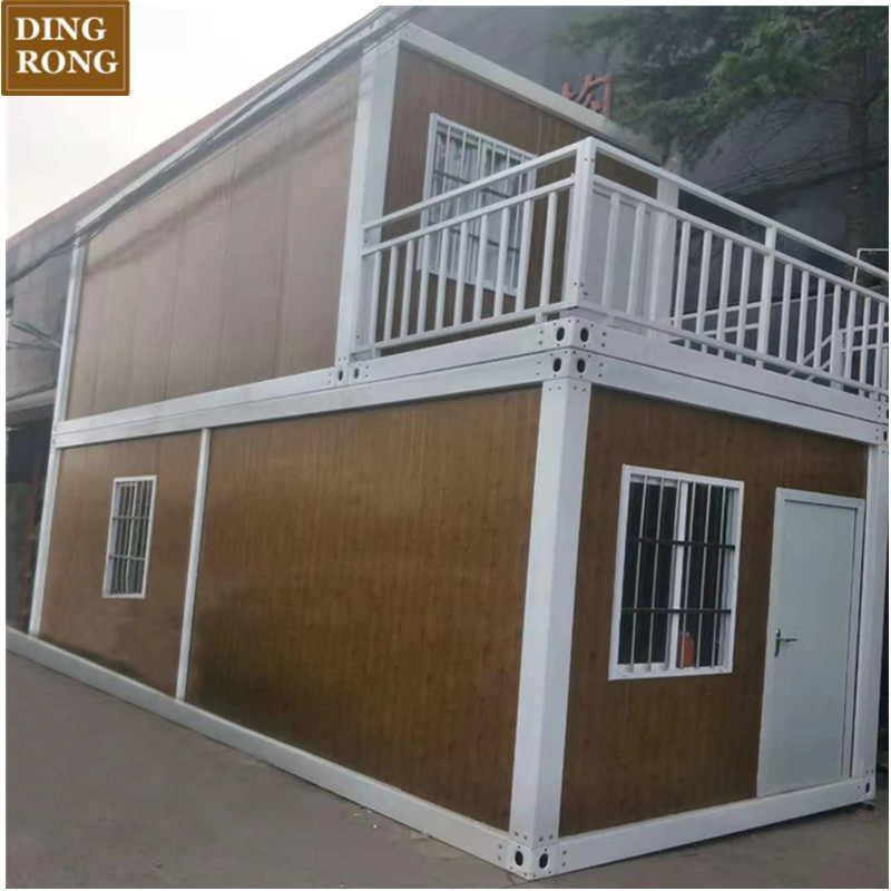Paneles sándwich prefabricados de bajo costo para revestimiento de paredes, villa modular de acero ligero