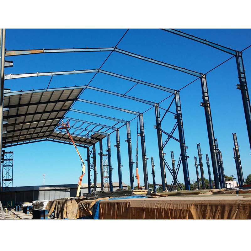 Materiales de construcción prefabricados estructura de acero metálico para taller en Argelia