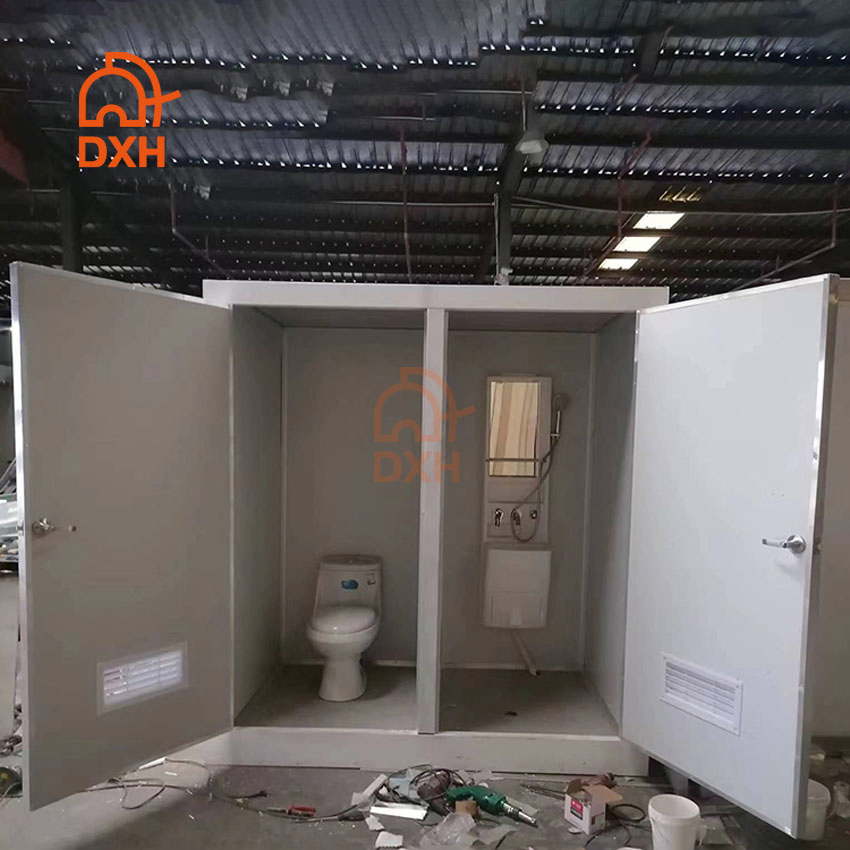 Unidad de baño prefabricada portátil moderna para eventos al aire libre