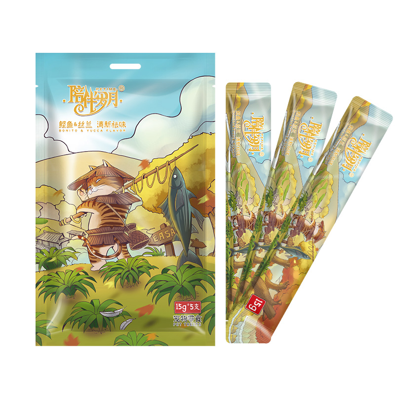 Snack líquido para gatos suave y altamente palatable de marca privada, complemento para gatos 15g OEM ODM