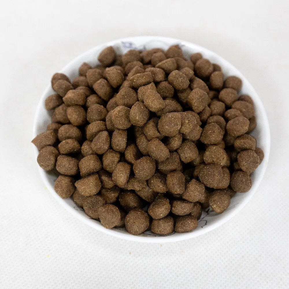 Alimento seco para gatos y perros alto en proteínas, sabor a pollo, pescado, res y pato, etiqueta privada OEM, exportación a granel