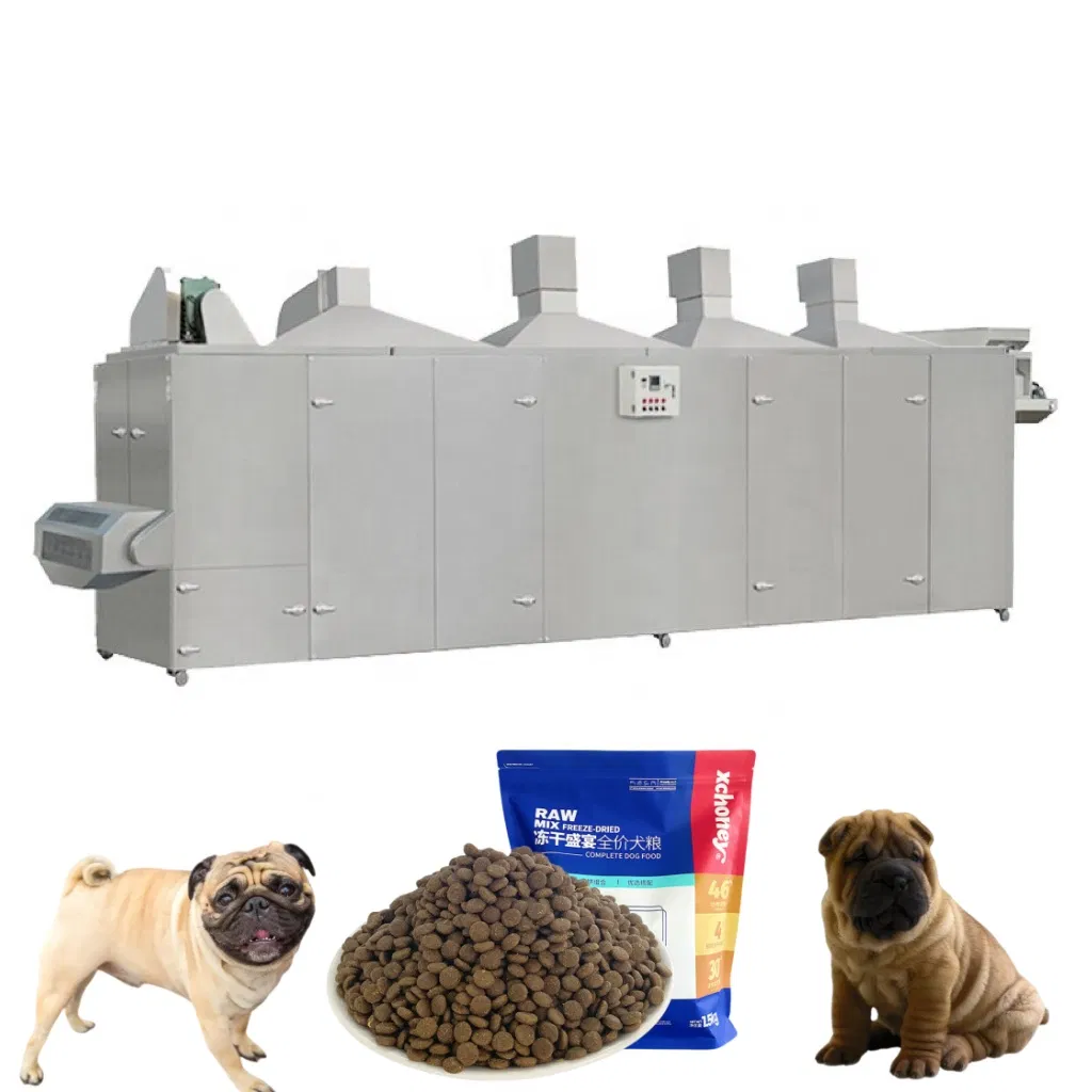Extrusora de Alimento para Mascotas Flexible para Recetas Altas en Carne y Sin Granos, Línea Automática de Croquetas Secas