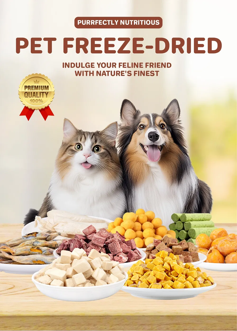 Galletas para gatos liofilizadas