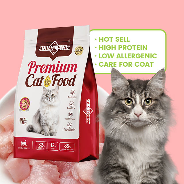 Inventario de Estrellas de Animales Comida Seca para Gatos Natural Saludable Hipoalergénica Alta en Proteínas Carne Fresca
