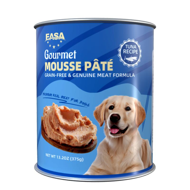 Comida enlatada para perros mojados Comida para cachorros Mousse Pate Apetitoso Puré 375g Sabor variado