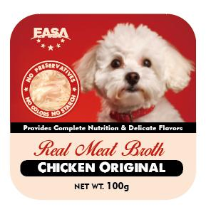 Comida enlatada húmeda sabrosa para mascotas, bocadillo de carne en salsa de caldo 100g sin granos, paquete de variedades