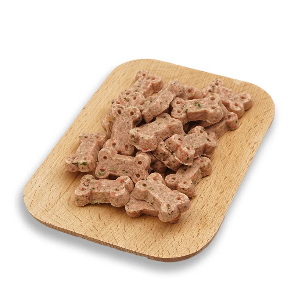 Galletas para mascotas pollo, res, pato carne comida para mascotas liofilizada