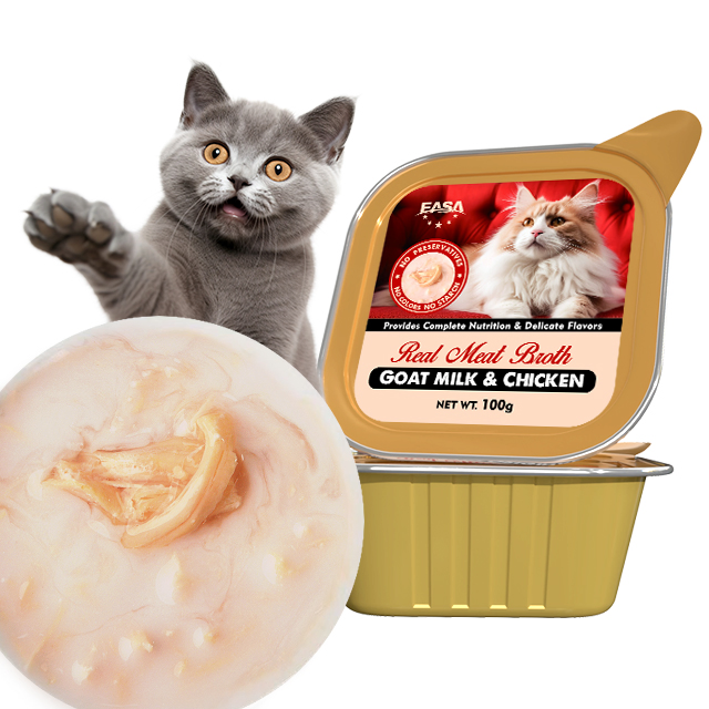 Venta directa de fábrica OEM ODM de carne fresca premium de cabra, pollo, atún y krill hipoalergénica para gatos
