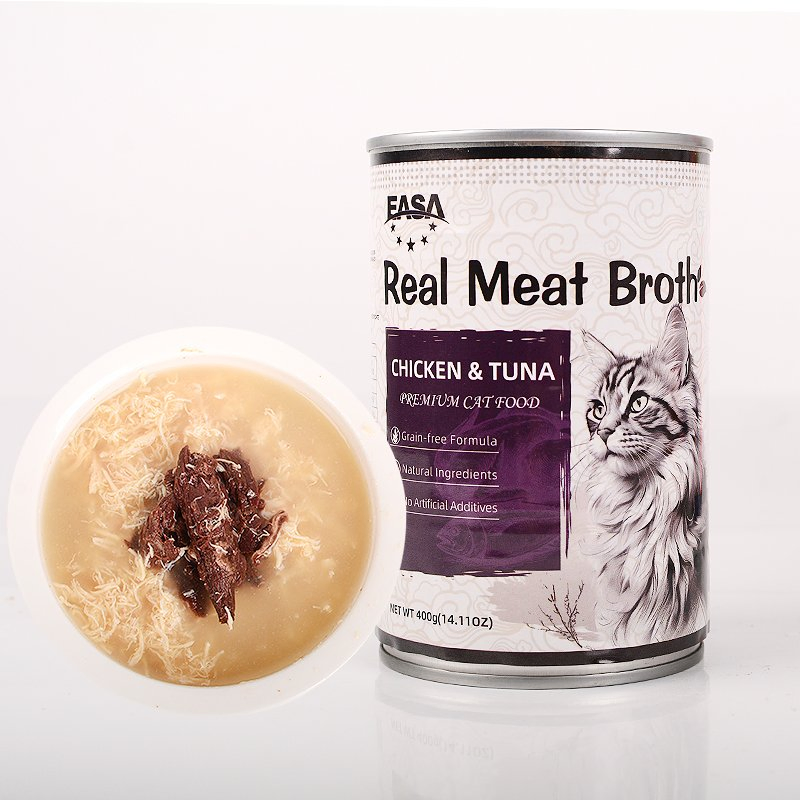 Comida Húmeda para Gatos Receta de Atún Salvaje 400g Nutritiva Ingrediente Limitado Estómago Sensible Control de Peso