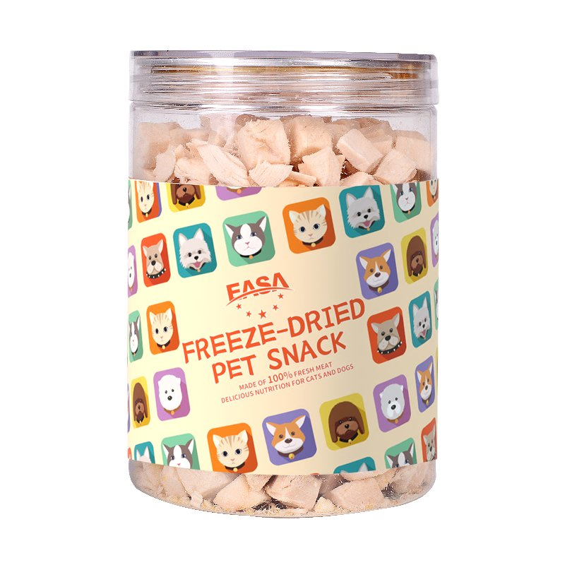 Golosos deshidratados para mascotas Pollo Pato/ Hígado de Res Salmón Hígado de Pollo Snack para Perros Snack para Gatos Golosinas para Perros Comida para Perros Comida para Gatos