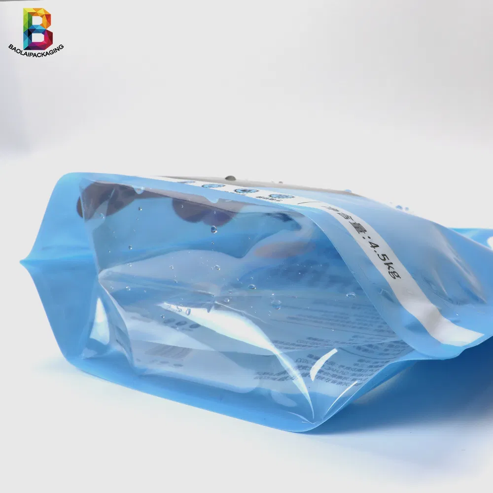 Custom bebida impresa comida reutilizable bolsa de boquilla plástico líquido soja Funda de pie con boquilla Conner