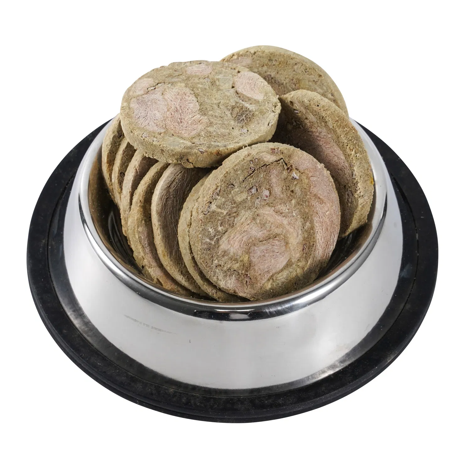 Buena Calidad Carne Cruda Pura 150g Carne Seca Congelada en Forma de Hamburguesas Snack para Perros Gato Treat