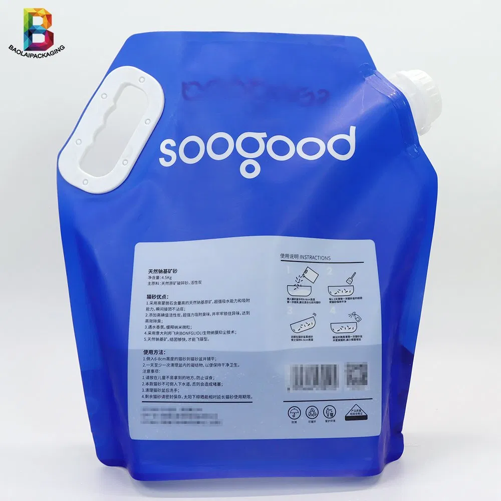 Custom bebida impresa comida reutilizable bolsa de boquilla plástico líquido soja Funda de pie con boquilla Conner